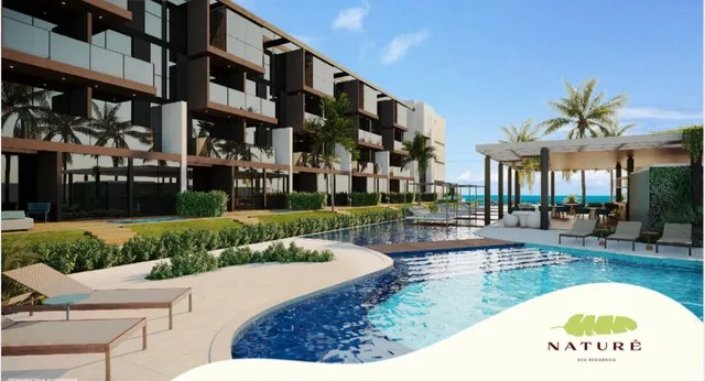 FBMN - Flats beira mar de muro alto a venda (081)9 8208.7270
