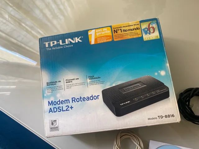 Modem TPLINK Roteador ADSL2+ - Foto 4