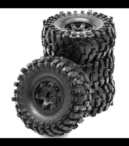 4 Pneus P/ Automodelo Crawler 1:10 de Diversos Modelos 