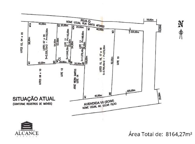 Terreno à Venda com cerca de 8000m², nas proximidade da Kennedy e Aldebaran Ville