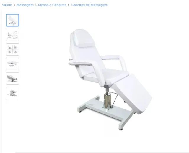 Poltrona Hidráulica para Clínicas de massagem, estética e outros...