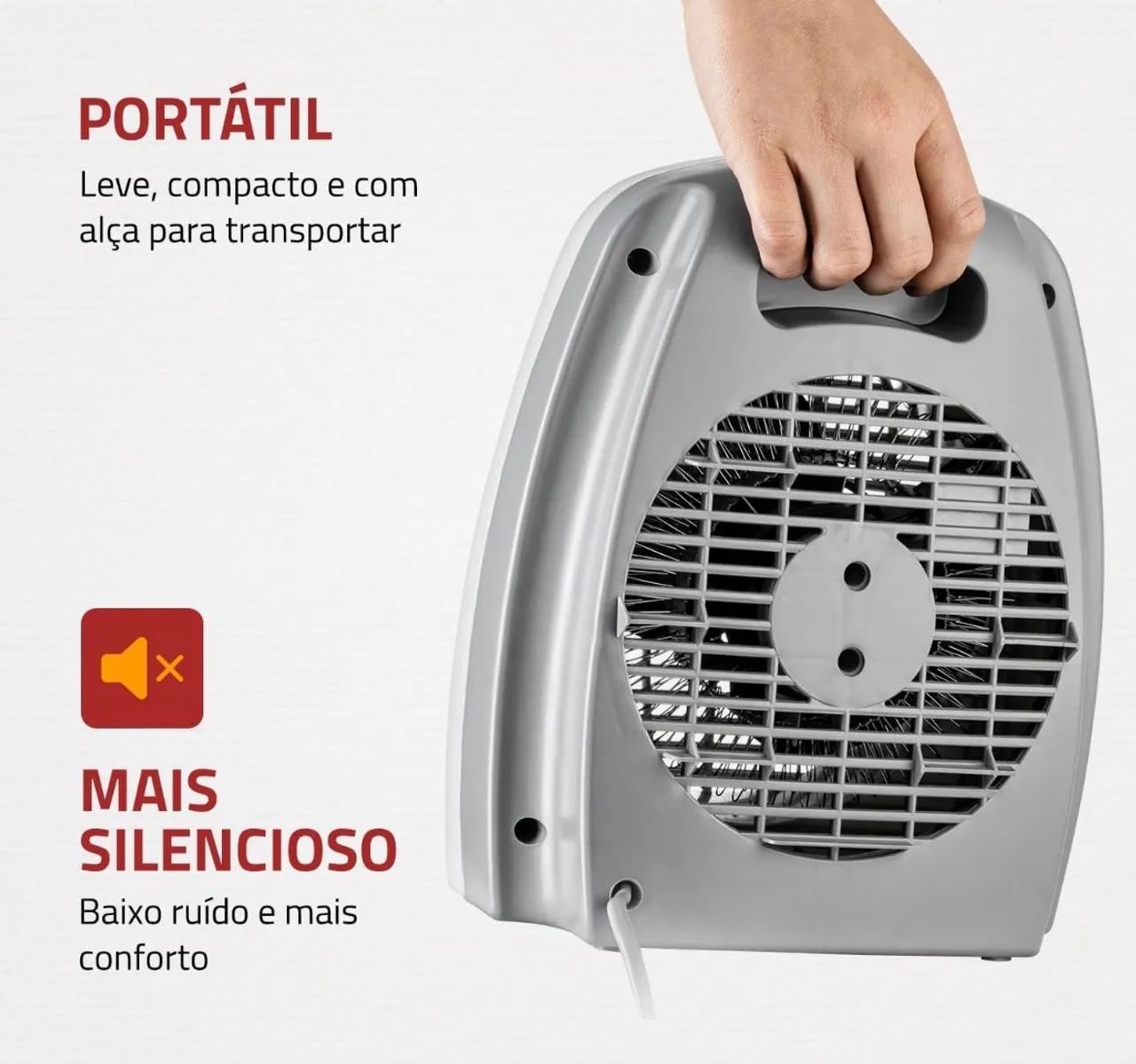 Aquecedor de Ar Mondial 3 em 1 - Potência e Segurança para Dias Frios! - Foto 3