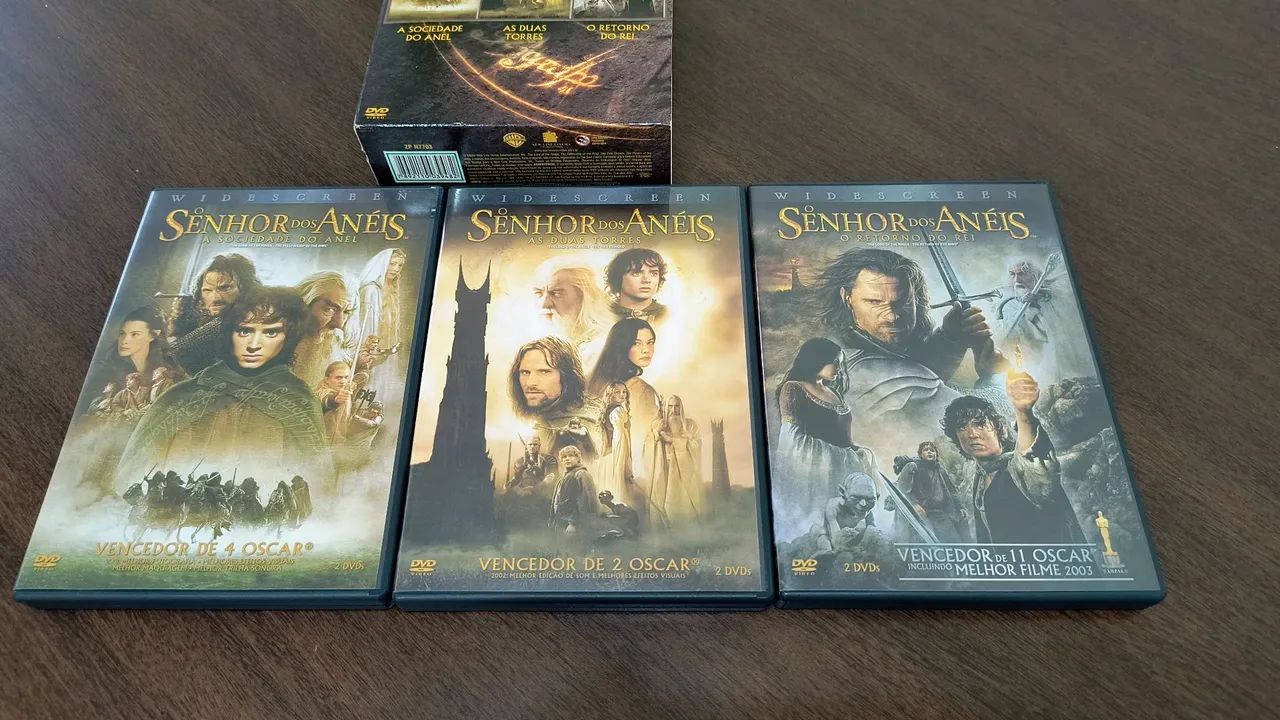 Box Trilogia Senhor dos Anéis + dvds diversos - Foto 2