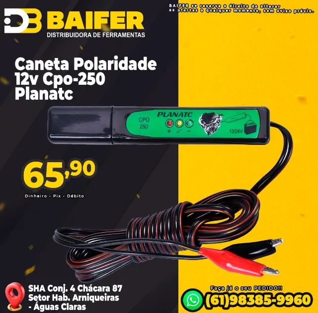 Caneta Polaridade 12v Cpo-250 Planatc