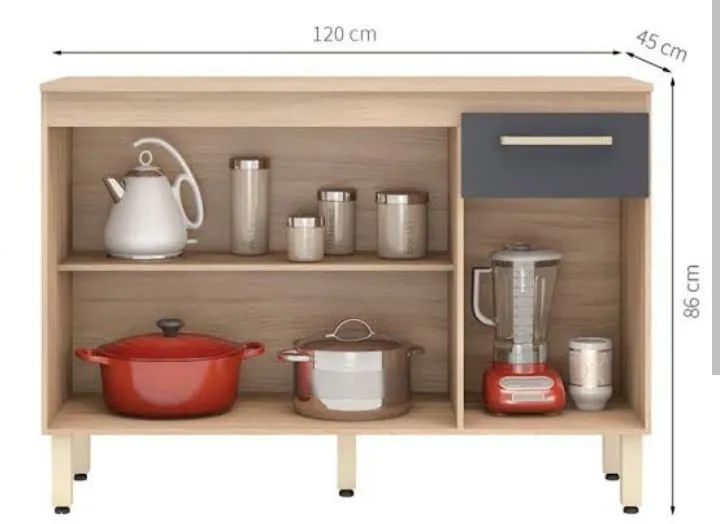 Super Oferta de Balcão 3 portas Com gaveta Com Frete Grátis!! - Foto 2