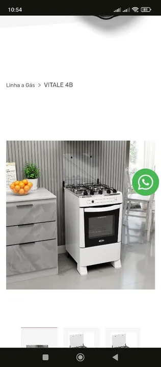 FOGÃO AUTOMÁTICO NOVO 4 BOCAS