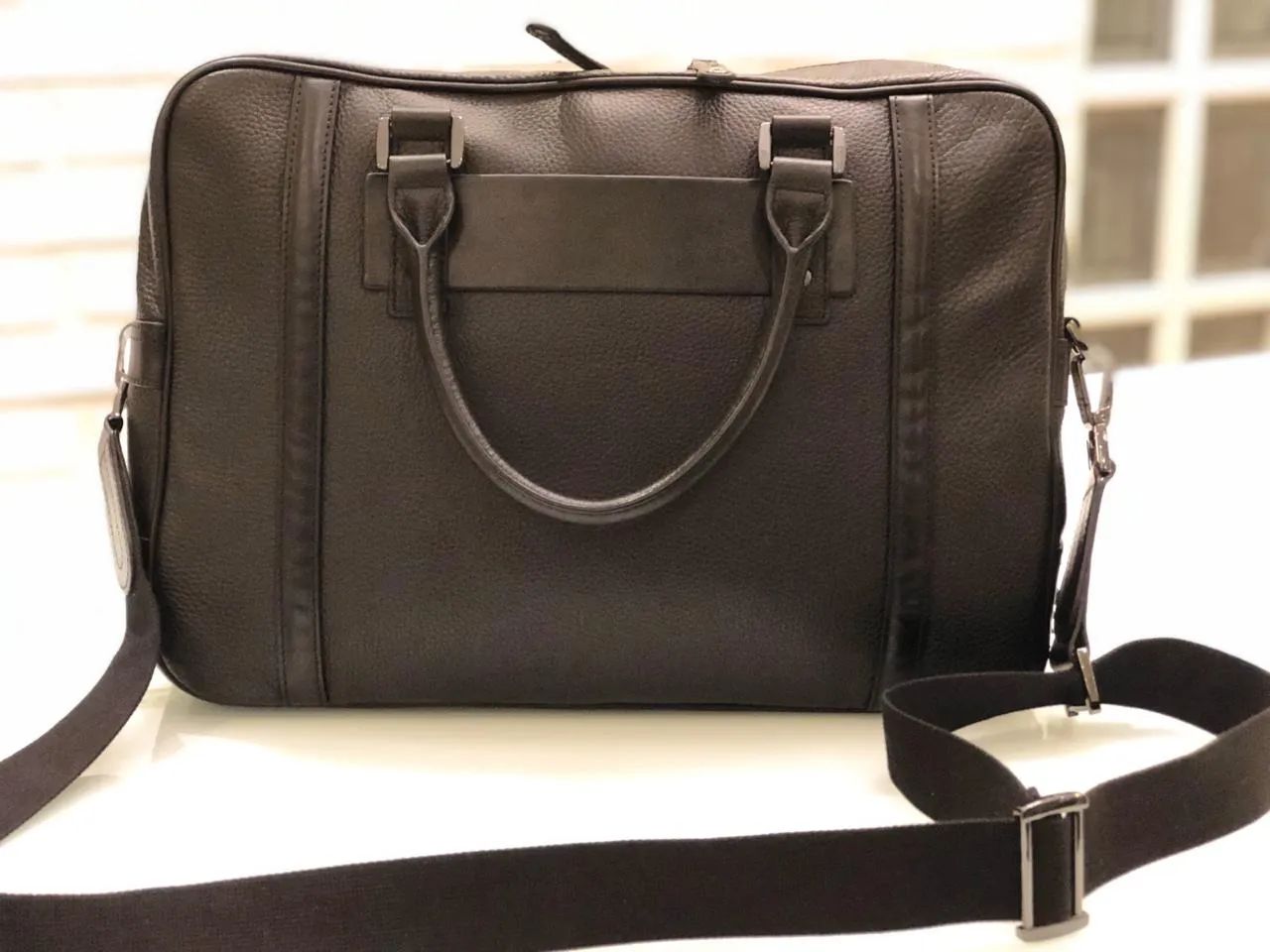 Mala transversal masculina Diesel Original para notebook  - Foto 5