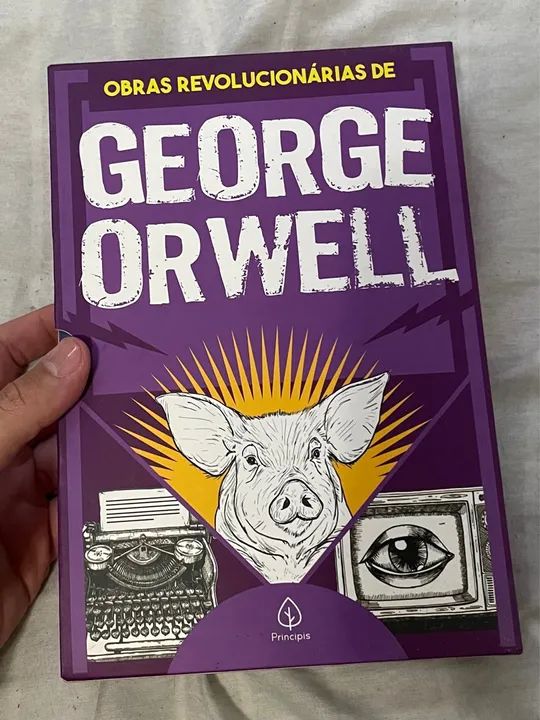 Kit Box Livros Obras revolucionárias de George Orwell - Capa Comum - Foto 2