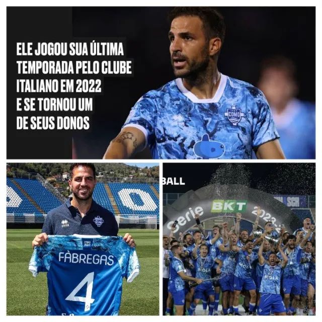 Camisa Errea Como 1907 Itália Serie A 2022/23 Fabregas Raridade Leia Descrição  - Foto 3