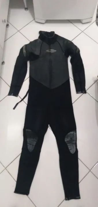 Vendo Roupa de Neoprene Long John Manga Longa Backzip 3-2mm Triathlon masculino Mormaii<br> - Foto 3