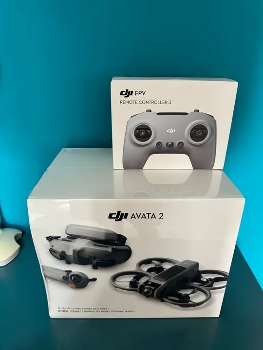 Drone Dji Avata 2 combo flymore 3 baterias Anatel - lacrado - Nota Fiscal  - Foto 4