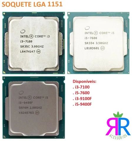 Processadores Intel core: i3, i5 e i7 - A partir de R$ 30,00