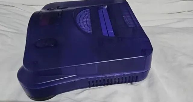 NINTENDO 64 EDIÇÃO SABORES COR UVA CONTROLE UVA FONTE ORIGINAL CABOS DE BRINDE 1FITA - Foto 6