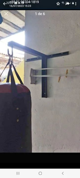 Suporte de Ferro para saco de pancada  - Foto 6