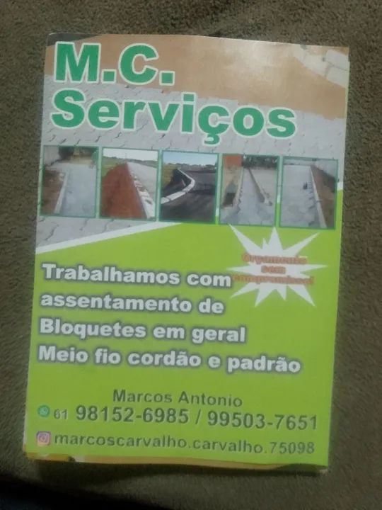 Serviços de assentamento de bloquetes