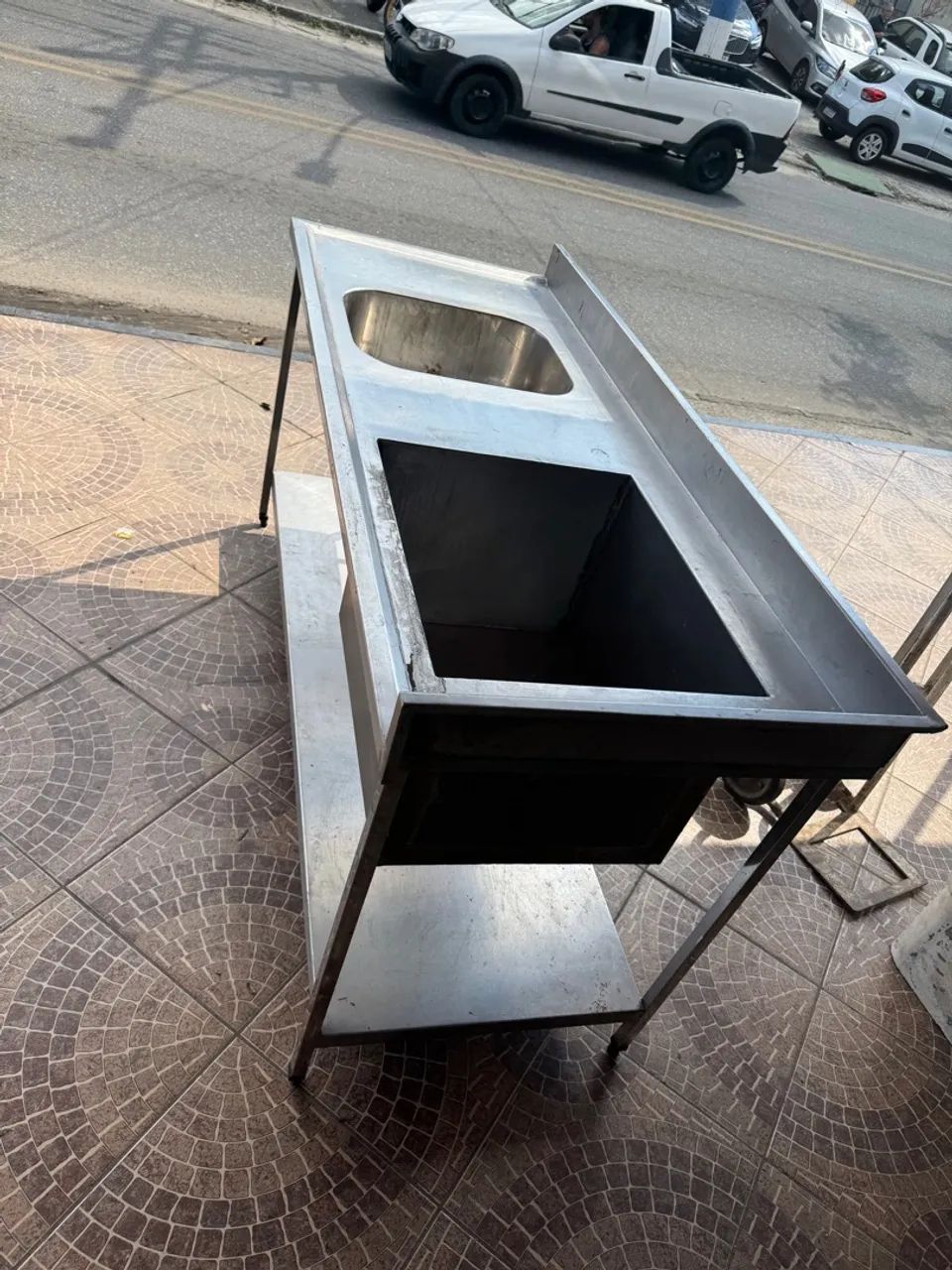 Pia de Inox com tanque Dupla para Comércio - Foto 2