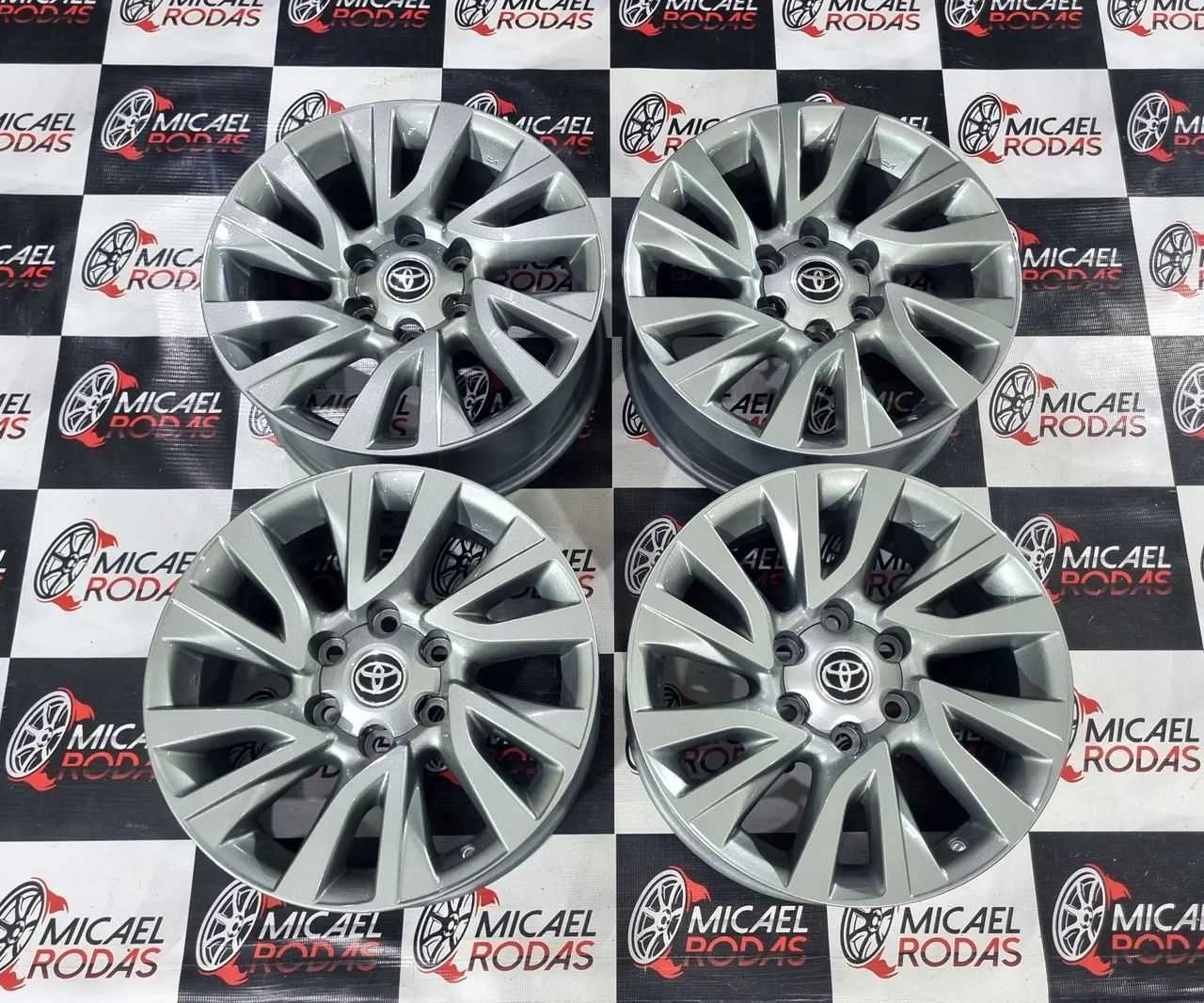 Jogo de Rodas 18 Toyota Hilux sw4 6x139 Originais Zeradas - Peças