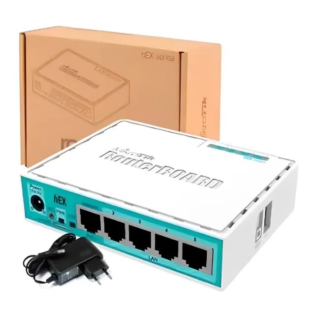 Roteador Mikrotik Routerboard Rb 750gr3 Hex 100/1000 - Novo e com garantia - Nexo Store