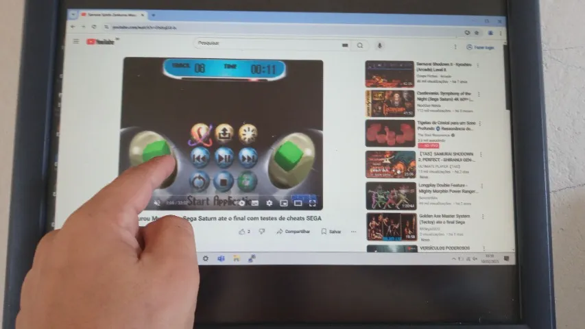 monitor touch screen usado em bom estado