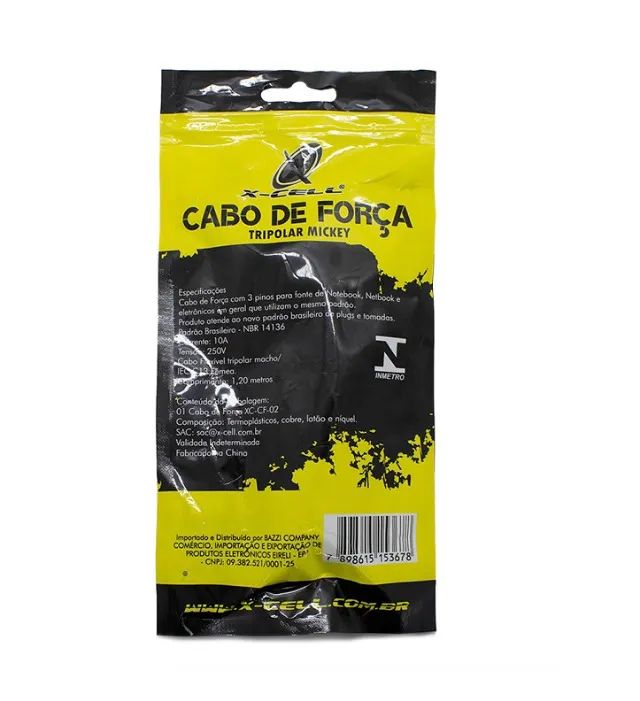 Cabo de Força Tripolar 3 Pinos X-cell - Foto 5