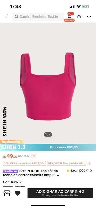 Cropped shein  - Foto 2