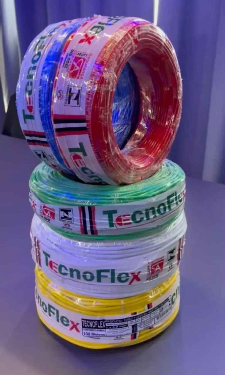 Fios e Cabos Elétricos TecnoFlex - Diversas Cores e Metragens