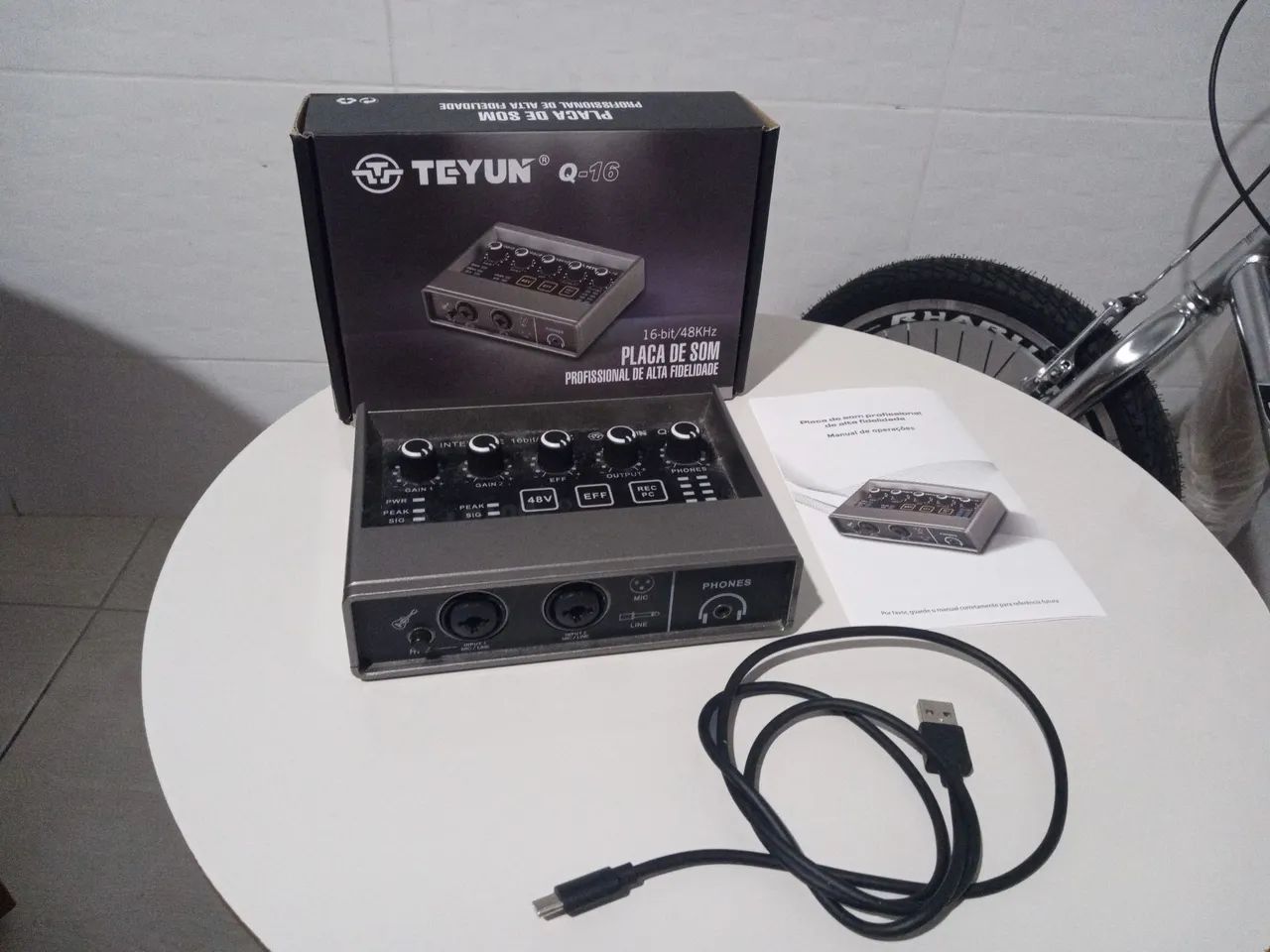 Interface de Áudio 16bit/48kHz Teyun Q-16 - Foto 3