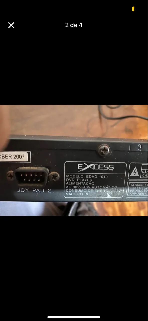 Aparelho de DVD/karaokê