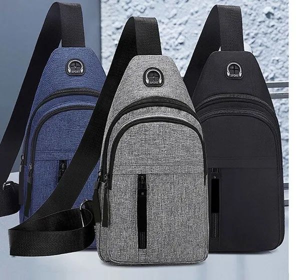 Pochete Bolsa de peito masculina bem elegante - Foto 5