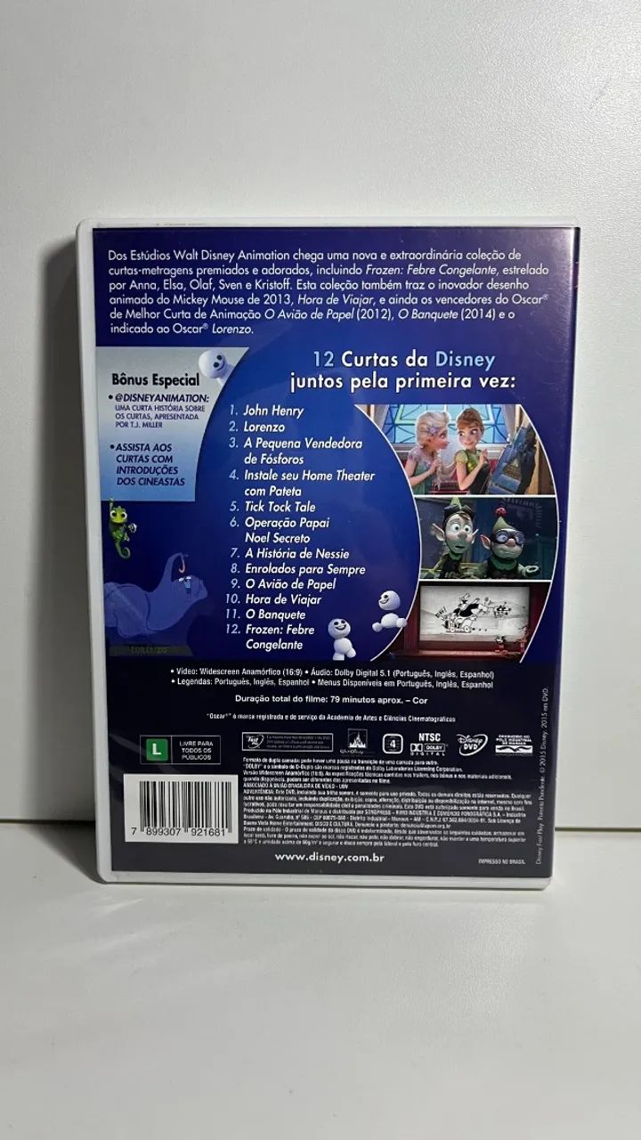 DVD - Walt Disney Animation: Coleção De Curtas - Foto 3