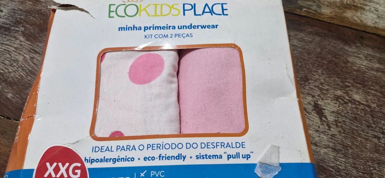 Kit com 2 calcinhas fraldaecologica xxg (26/30kg) ideal para desfralde - Foto 2