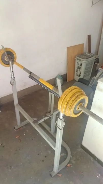 Banco de supino ajustável com todos ângulos, com extensora, flexora - Foto 6