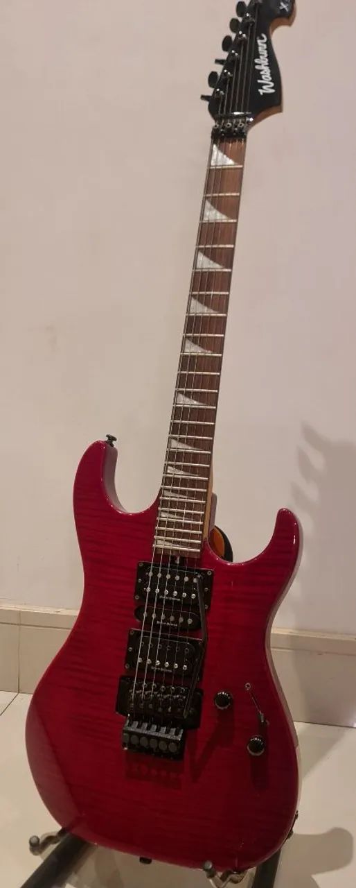 Guitarra Washburn X-Series Vermelha Flamed - Upgrade Seymour
