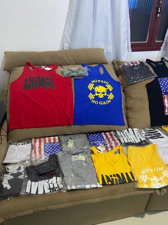 Regata animal e outras estampas P,M,G - Foto 2