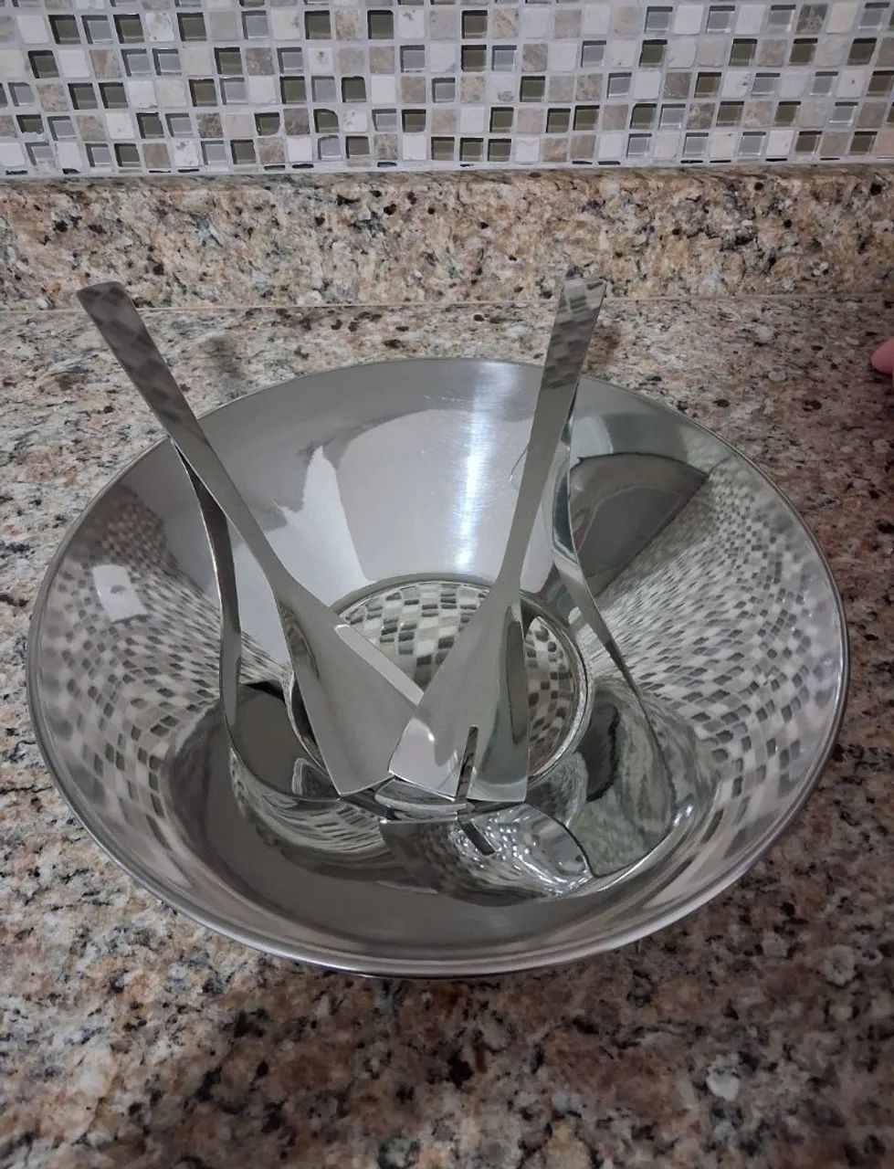 Conjunto de inox para salada Brinox - 3 peças - Foto 2