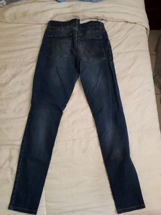 Calça Jeans Skinny Azul - Tamanho 42 - Foto 2