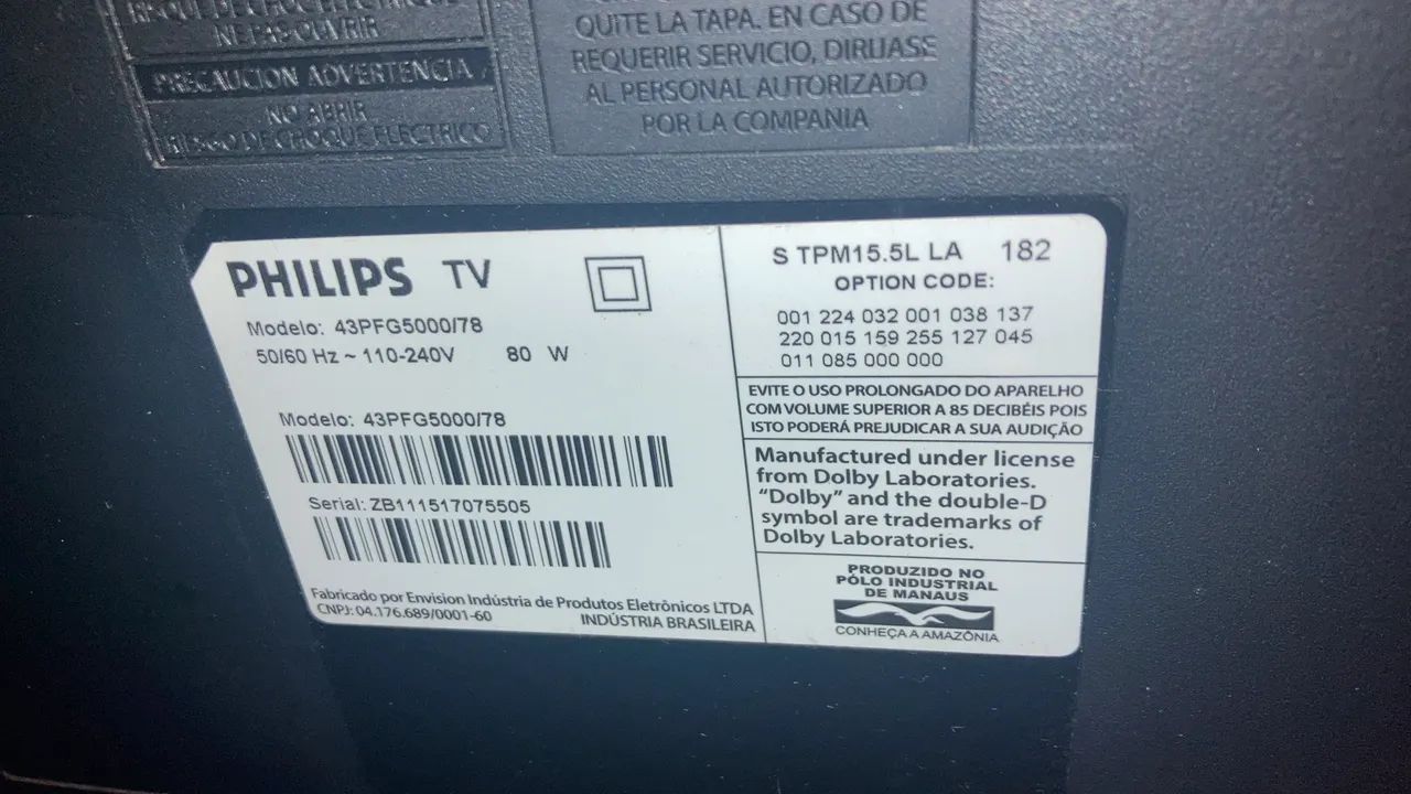 TV PHILIPS 43 Polegadas - Foto 3
