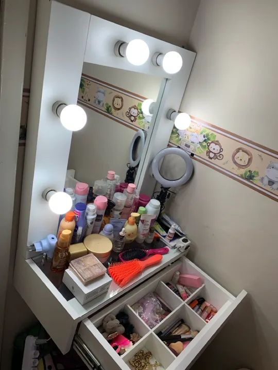 Penteadeira com Espelho Iluminado e Gavetas - Foto 3