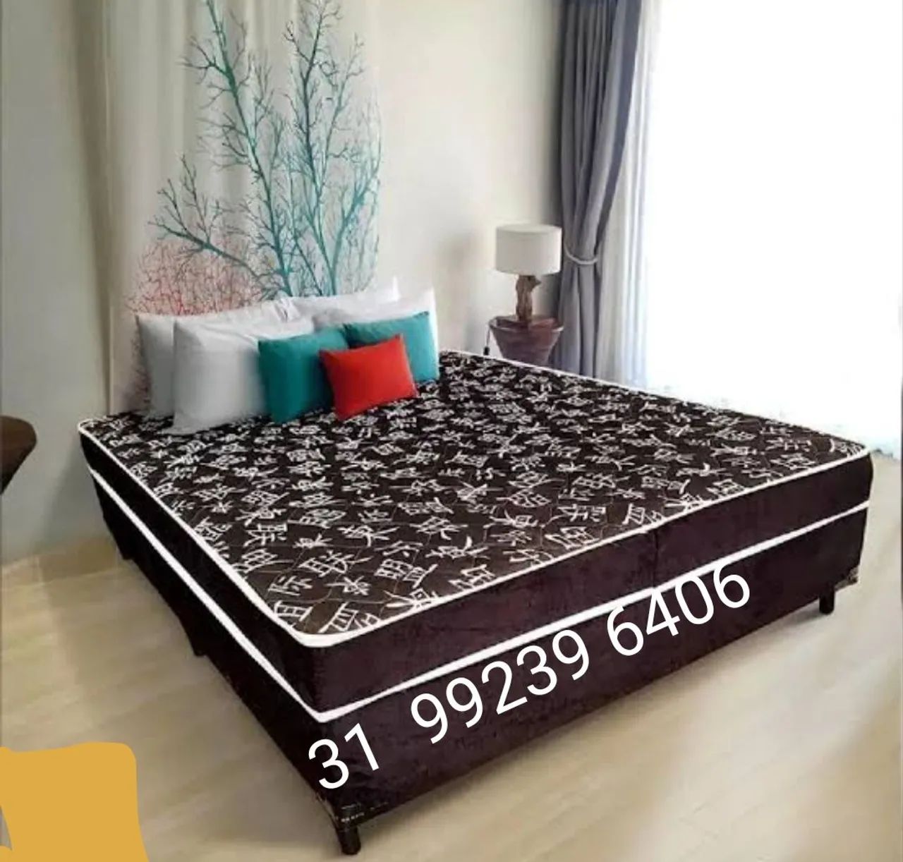 Cama Box Casal com Espuma - Nova