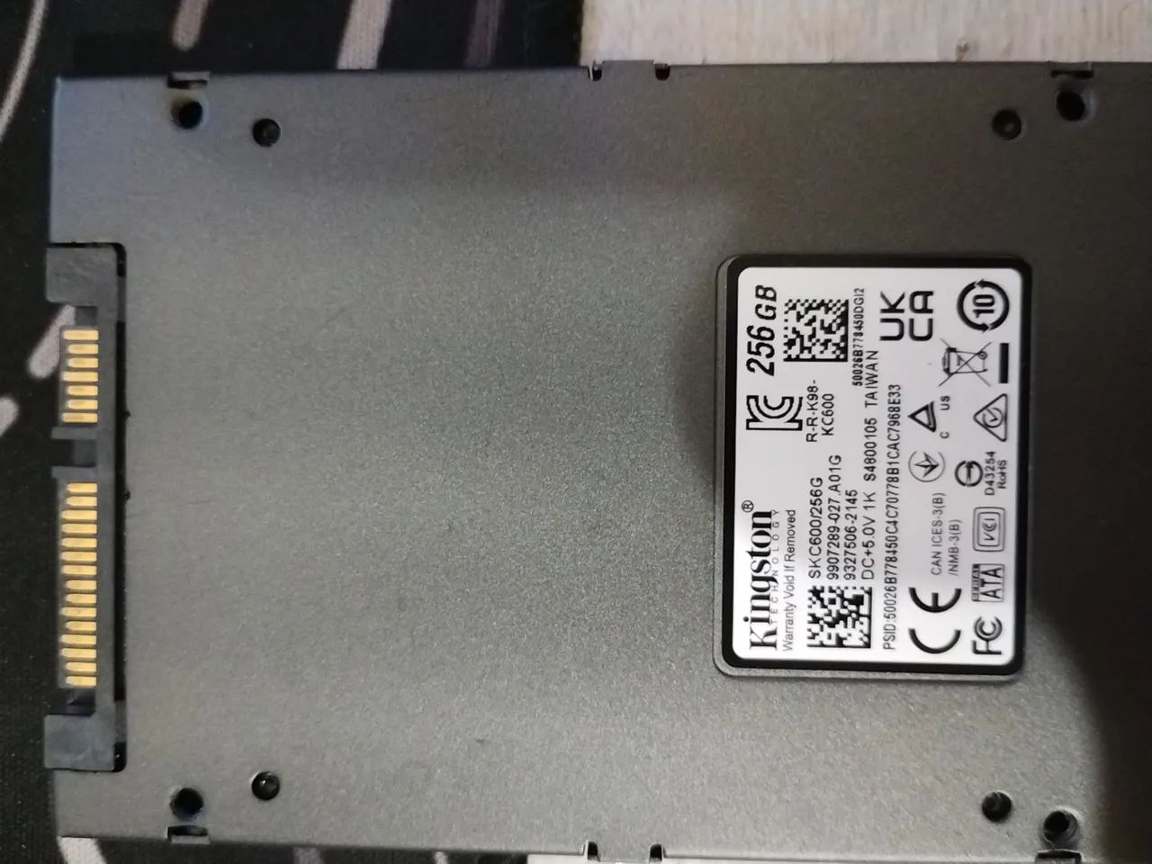 SSD 256 GB Kingston com windows - Foto 2