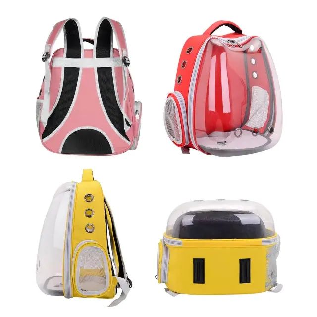 Mochila Pet Mochila Transporte Cão e gato Transparente Produto Novo Envio por Correios - Foto 3