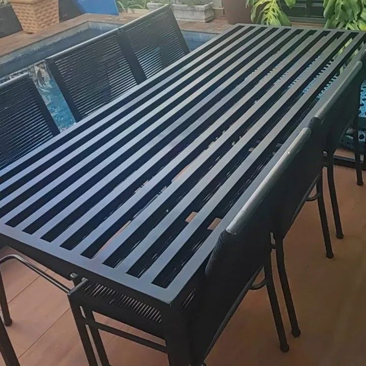 Mesa Gradeado jantar móveis planejados 