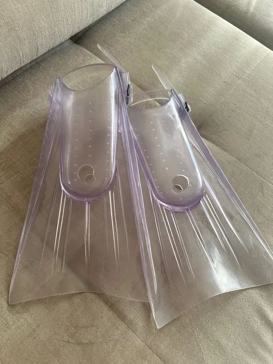 Par de nadadeiras infantil para natação ou mergulho 