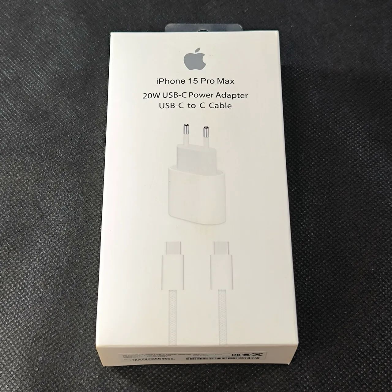 Carregador 20W USB-C para iPhone 15 - Kit Cabo e Fonte