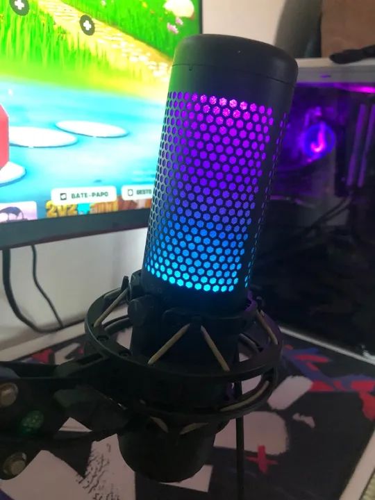 Microfone Gamer HyperX com Iluminação RGB - Foto 3