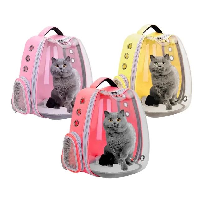 Mochila Pet Mochila Transporte Cão e gato Transparente Produto Novo Envio por Correios