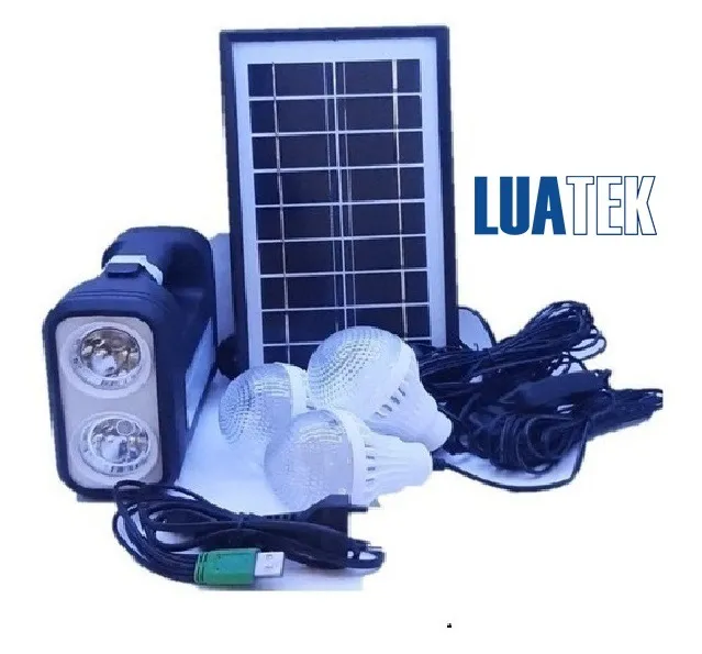 Kit Sistema de lâmpada Iluminação Solar pesca, camping, roças, viagens