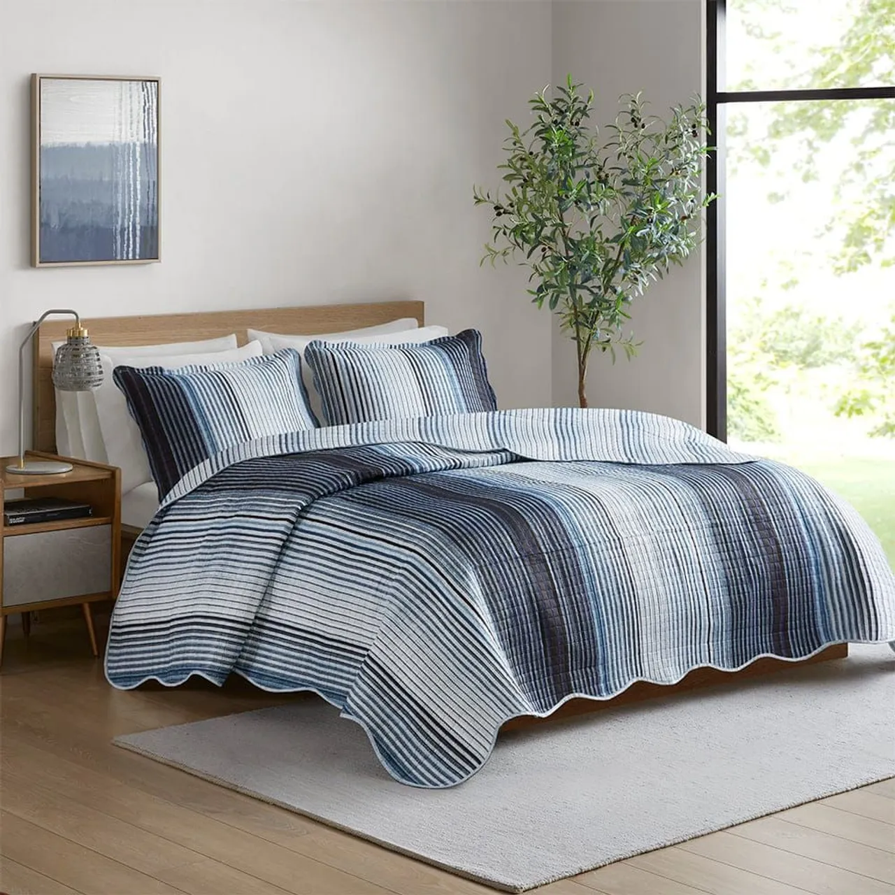 Colcha de cama estampada