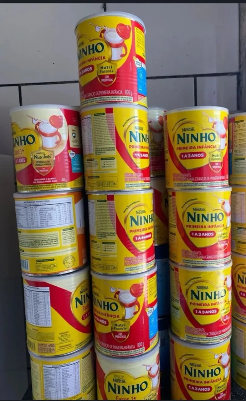 Latas de leite vazias 800g