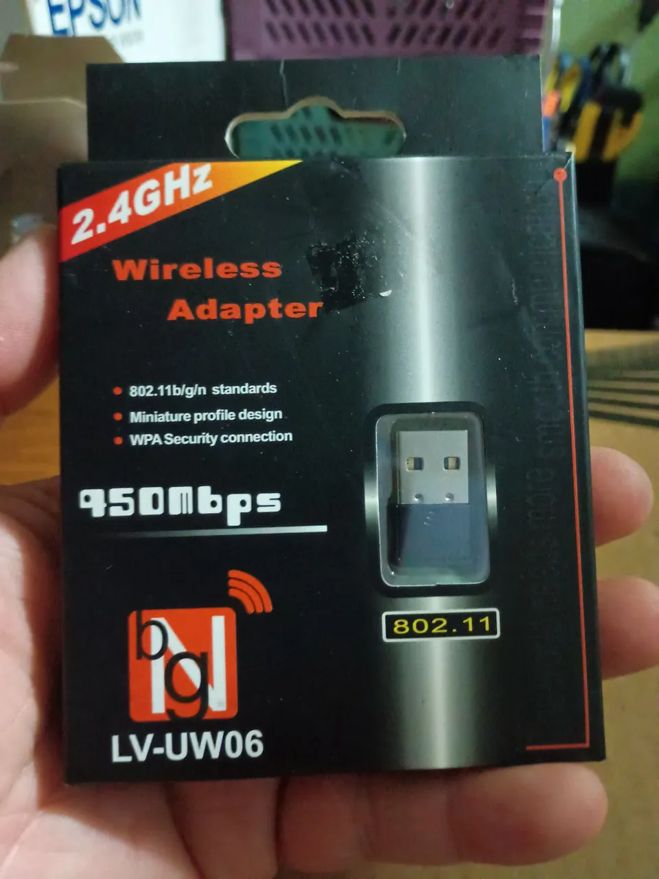Adaptador Wireless 2.4GHz 950Mbps 802.11b/g/n